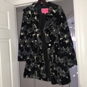 Brand new betsey Johnson soft floral navy jacket